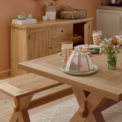 Highworth Dining Set with 2 Benches