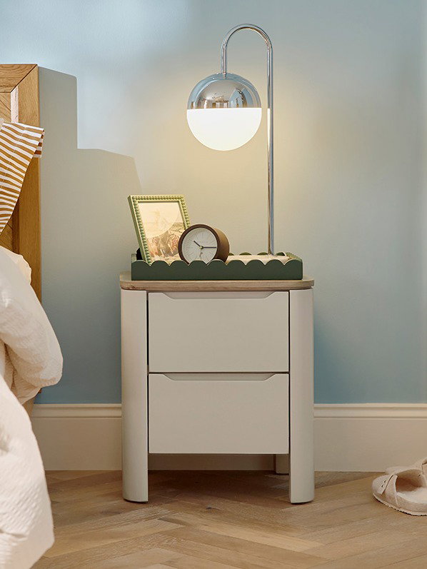 Otto 2 Drawer Bedside Table