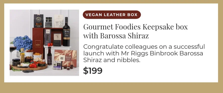 Gourmet Foodies Keepsake box with Barossa Shiraz