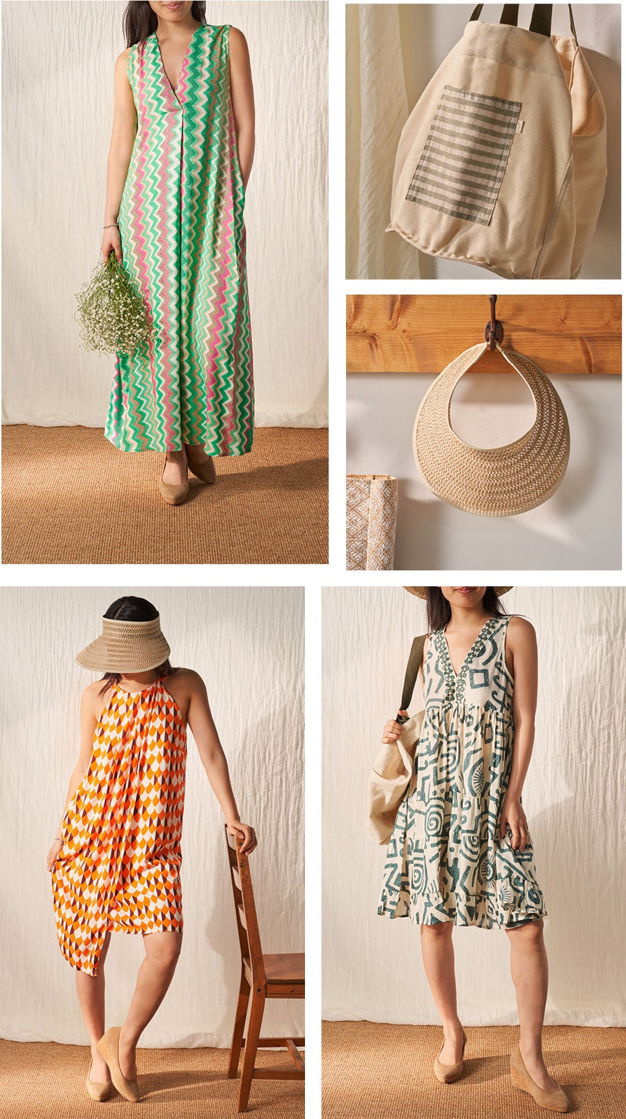 Toallas de playa, vestidos, sombreros y bolsos.  Todo lo que necesitas para seguir disfrutando del sol,   ¡ahora con descuento!