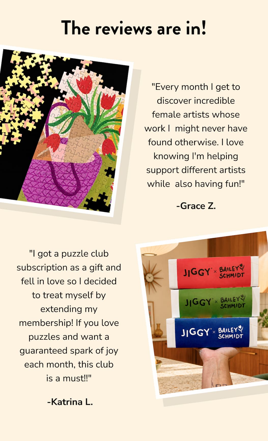 JIGGY Puzzle Club - Reviews are in!