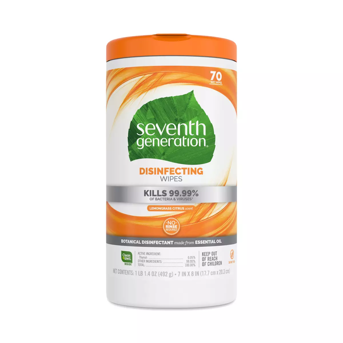 Disinfecting Wipes, Lemongrass Citrus