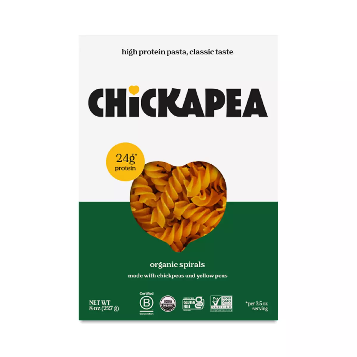 Chickpea & Yellow Pea Pasta, Spirals