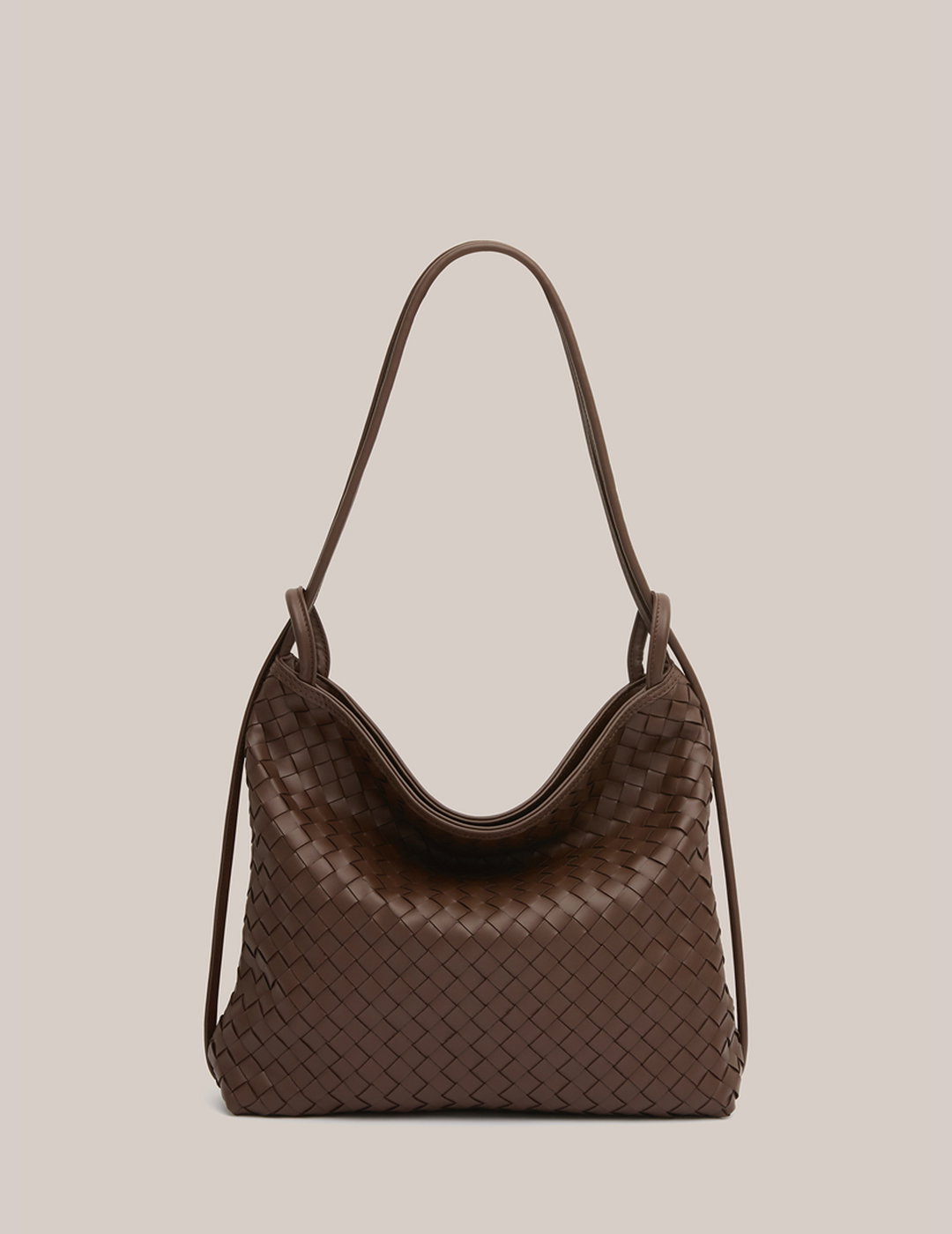 Woven Bella Convertible Backpack Chocolate
