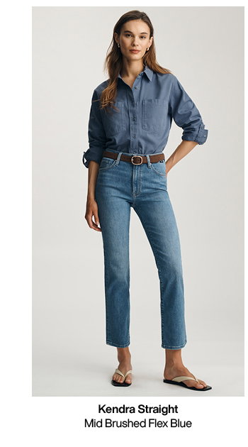 Kendra mid brushed flex blue