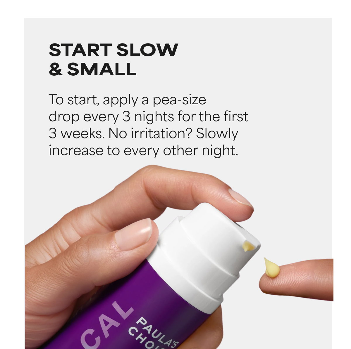 START SMALL & SLOW