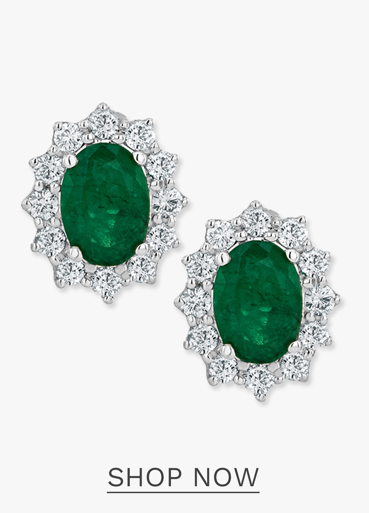  Emerald and Diamond Cluster Earrings 7 x 5mm in 18K White Gold Emerald and Diamond Cluster Earrings 7 x 5mm in 18K White Gold Emerald and Diamond Cluster Earrings 7 x 5mm in 18K White Gold Zoom Emerald and Diamond Cluster Earrings 7 x 5mm in 18K White Gold