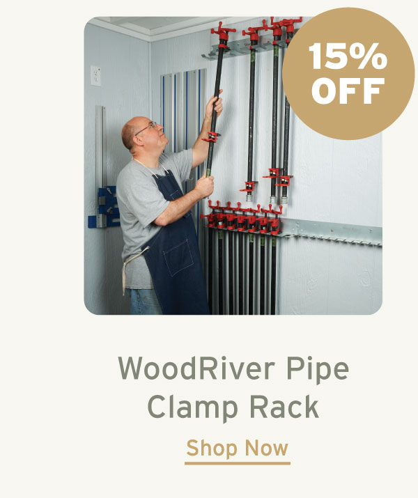 WoodRiver Pipe Clamp Rack