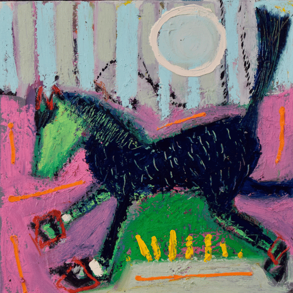 Abstract horse painting