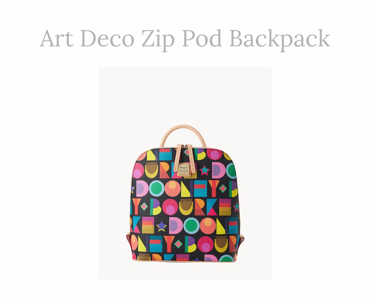 Art Deco Zip Pod Backpack