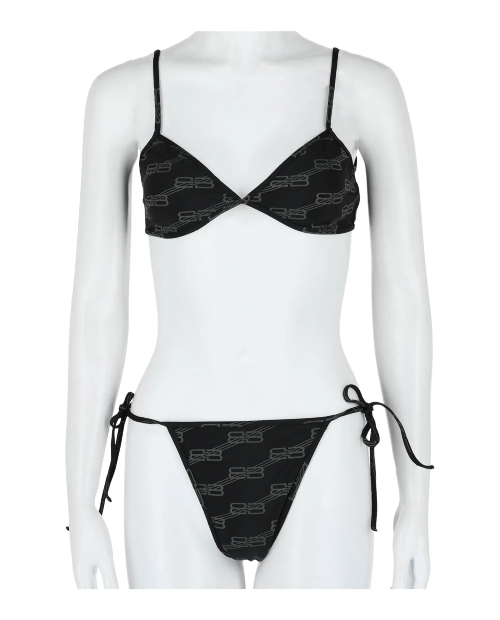 Image of Balenciaga Womens BB Monogram Bikini Set