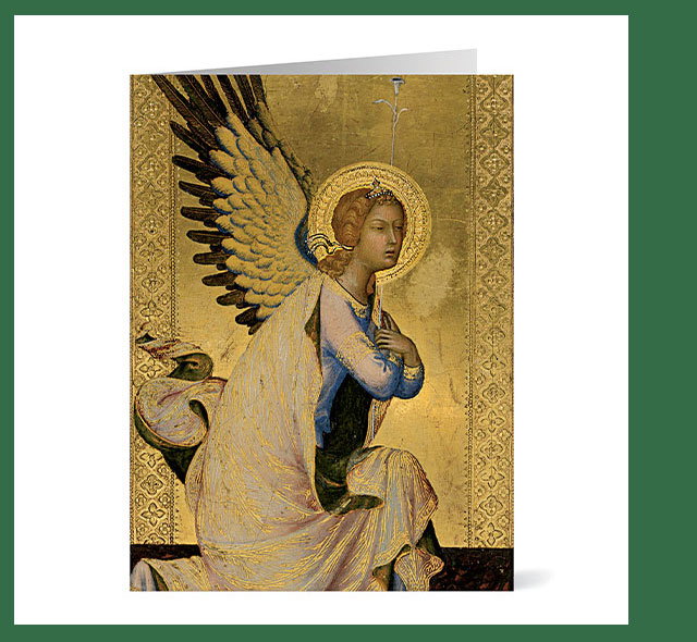 Martini: Angel Gabriel Holiday Cards