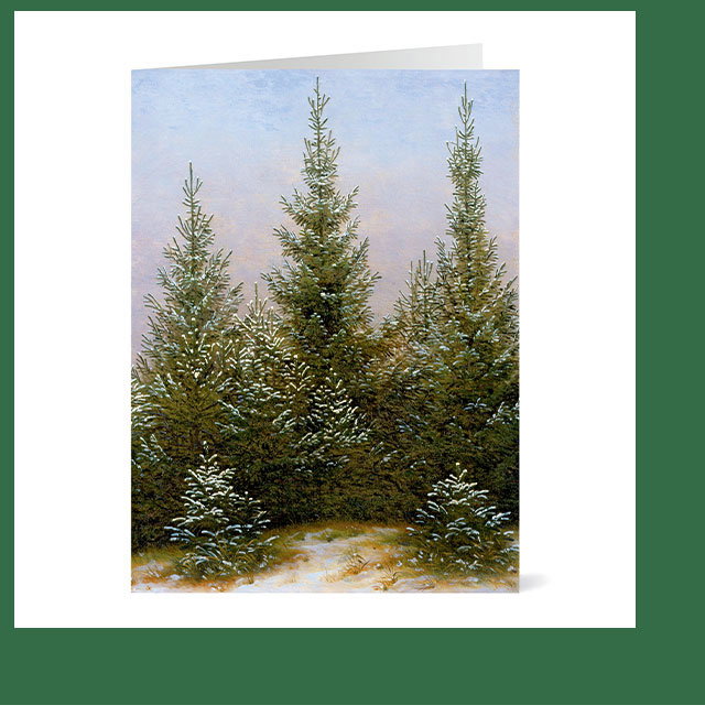 Friedrich: Spruce Thicket in the Snow Holiday Cards