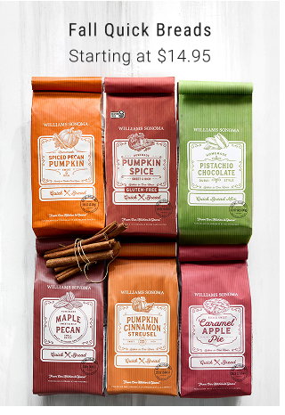 Fall Quick Breads Starting at $14.95