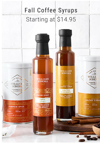Fall Coffee Syrups Starting at $14.95