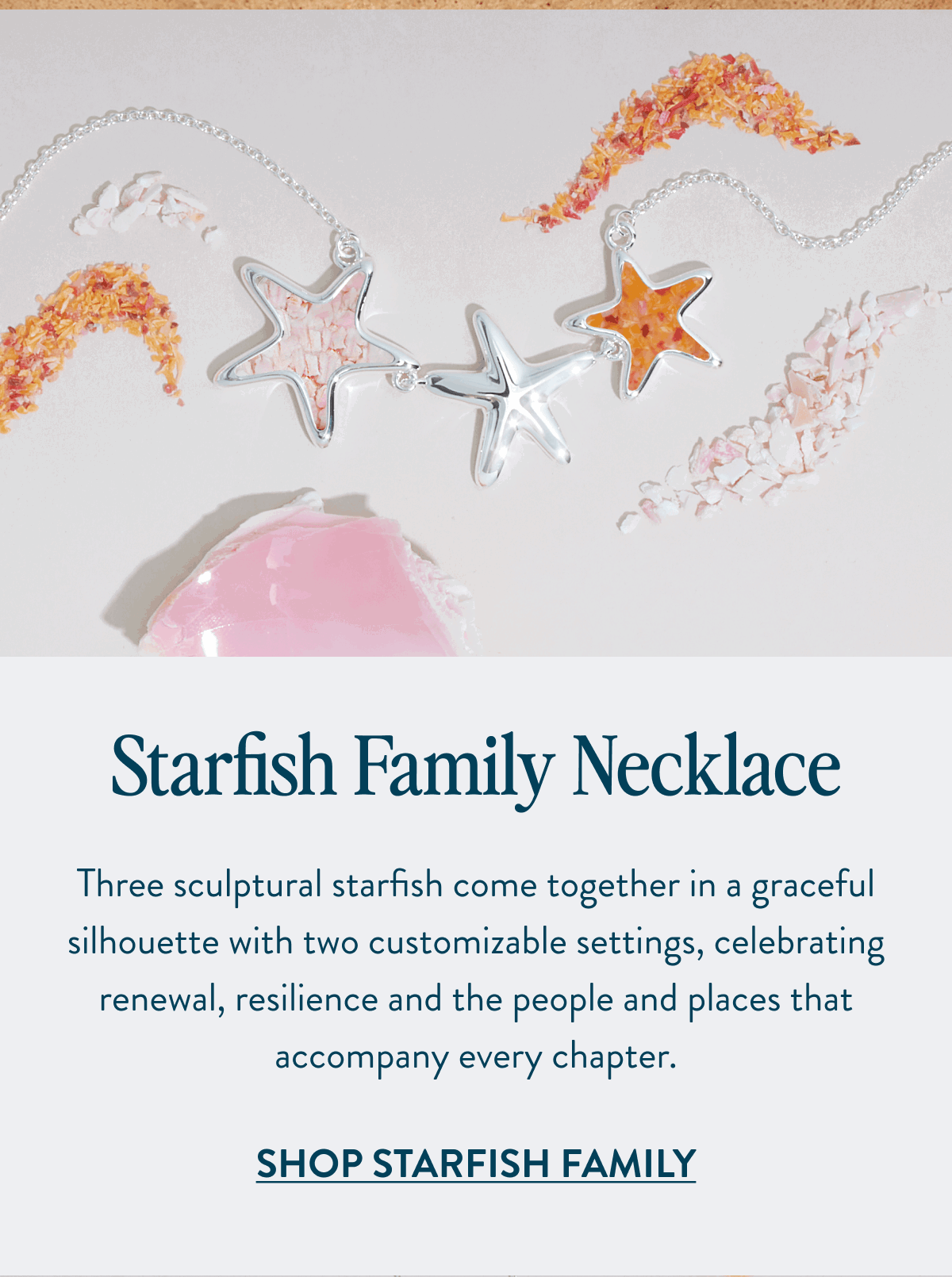 Starfish Family Necklace