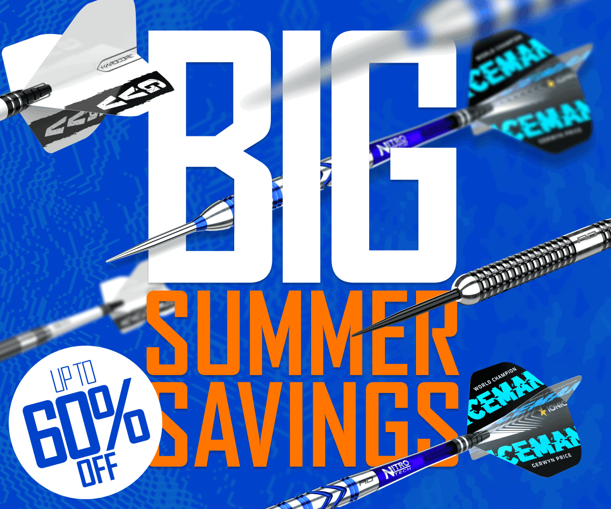 Red Dragon Big Summer Savings — Up to 60% off selected darts and accessories