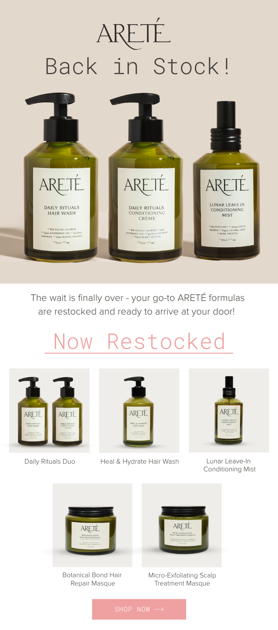 ARETE Back in Stock!