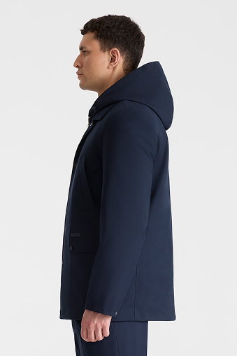 ALEC 3-in-1 Short Balmacaan Coat with Removable Down Liner