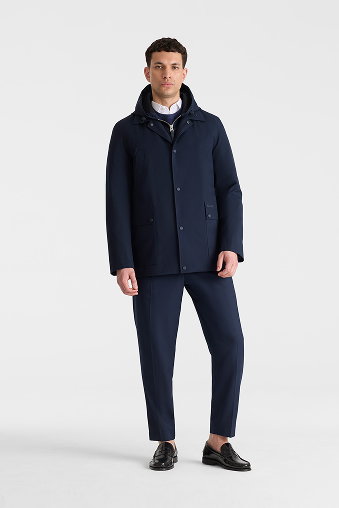 ALEC 3-in-1 Short Balmacaan Coat with Removable Down Liner