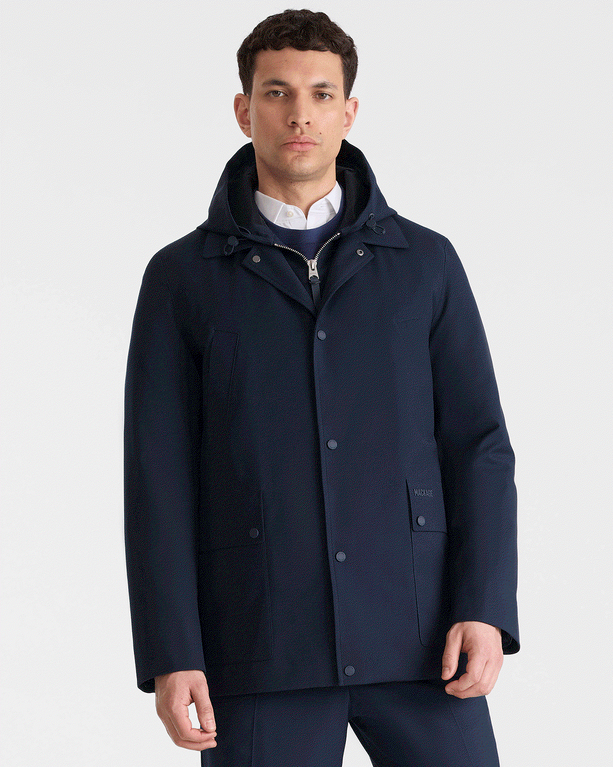 ALEC 3-in-1 Short Balmacaan Coat with Removable Down Liner