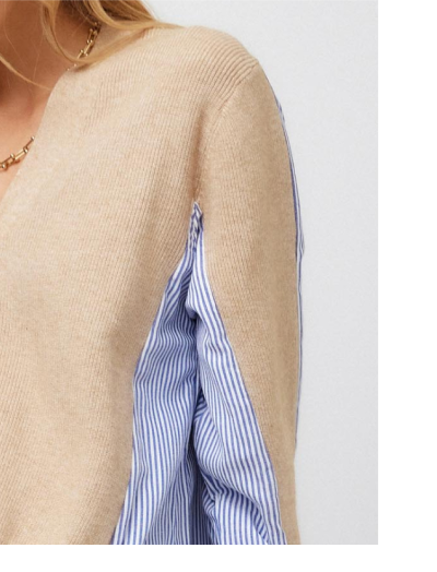 Celine Mixed Media Cardigan