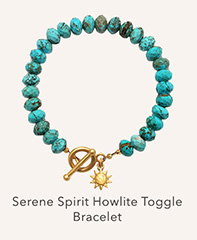 Serene Spirit Howlite Toggle Bracelet