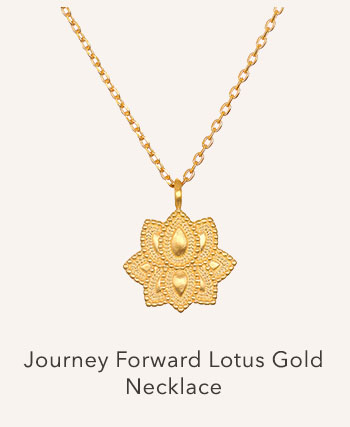 Journey Forward Lotus Gold Necklace