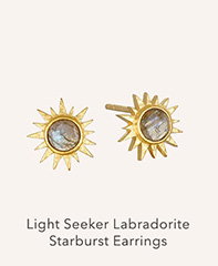 Light Seeker Labradorite Starburst Earrings