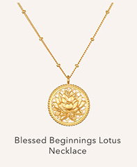 Blessed Beginnings Lotus Necklace