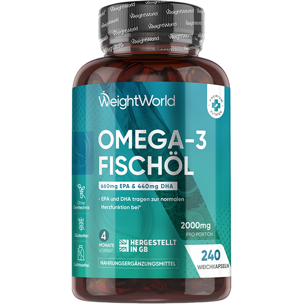 Omega 3 Fischöl Weichkapseln
