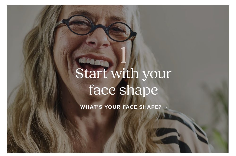 Start with your face shape 