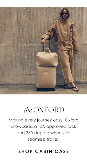 The Oxford - Making every journey easy, Oxford showcases a TSA-approved lock and 360-degree wheels for seamless travel.
