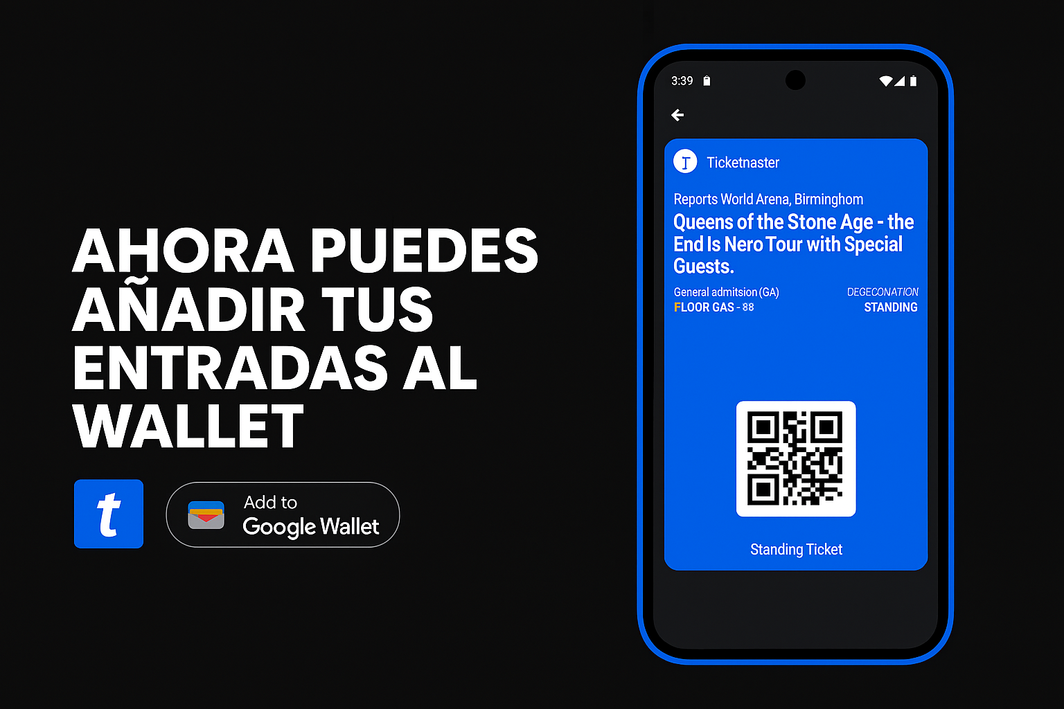 Añade tus entradas al wallet en iOS y Android