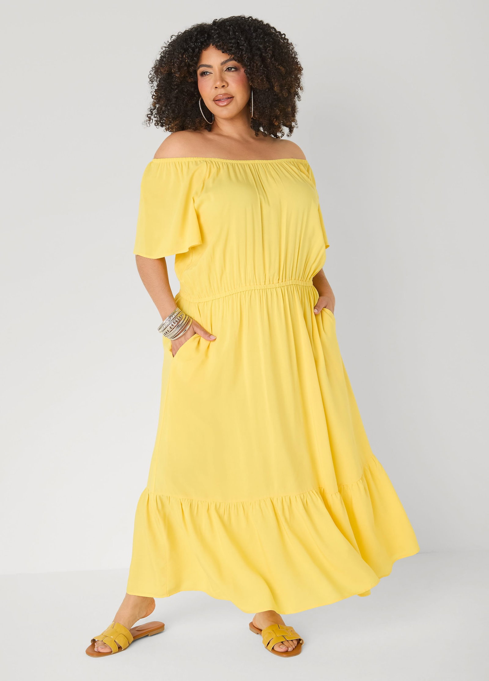 Off The Shoulder Maxi Dress