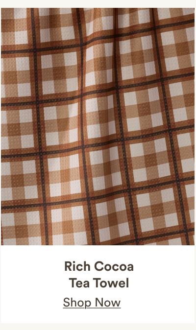 Rich Cocoa Tea Towel