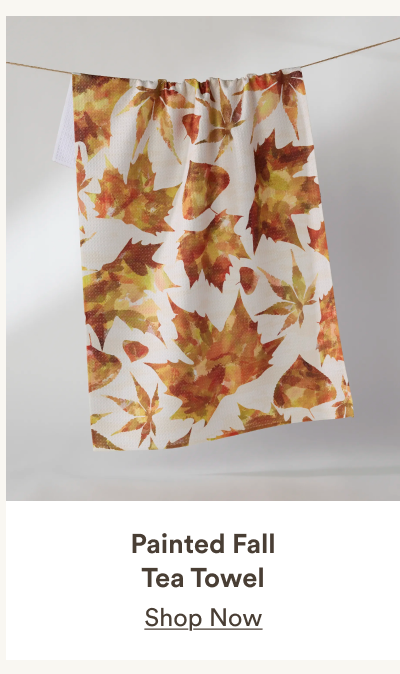 Painted Fall Tea Towel