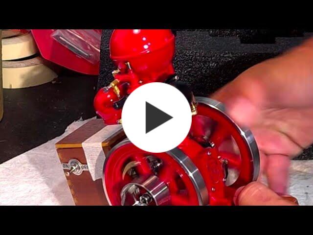 RETROL & OKMO B01 Ball Top Miniature Water-Cooled Single-Cylinder 4-Stroke Hit and Miss Gasoline Internal Combustion Engine Model