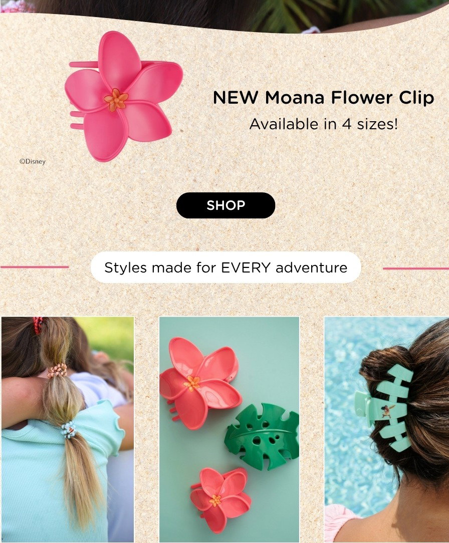 Disney | TELETIES Moana Flower Flat Clip Available Now!