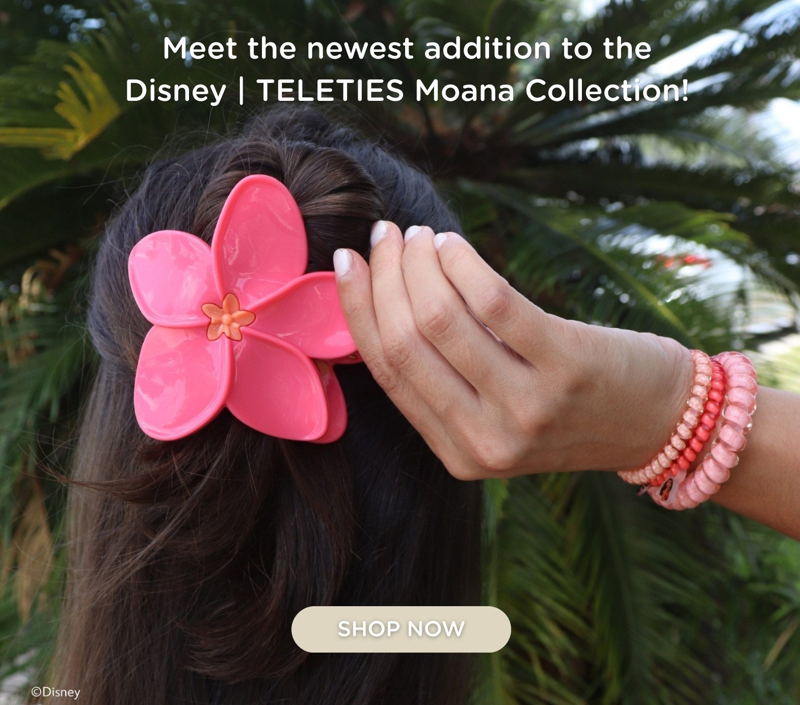 Disney | TELETIES Moana Flower Flat Clip