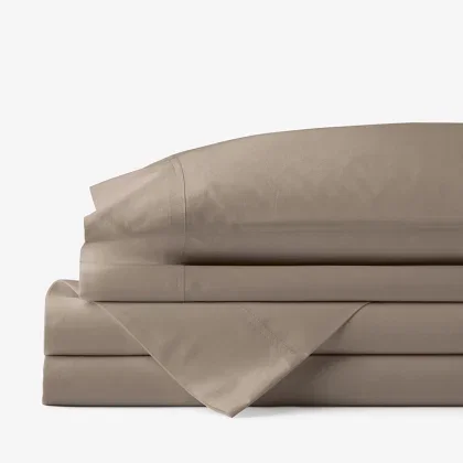 Image of Classic Cool Cotton Percale Bed Sheet Set