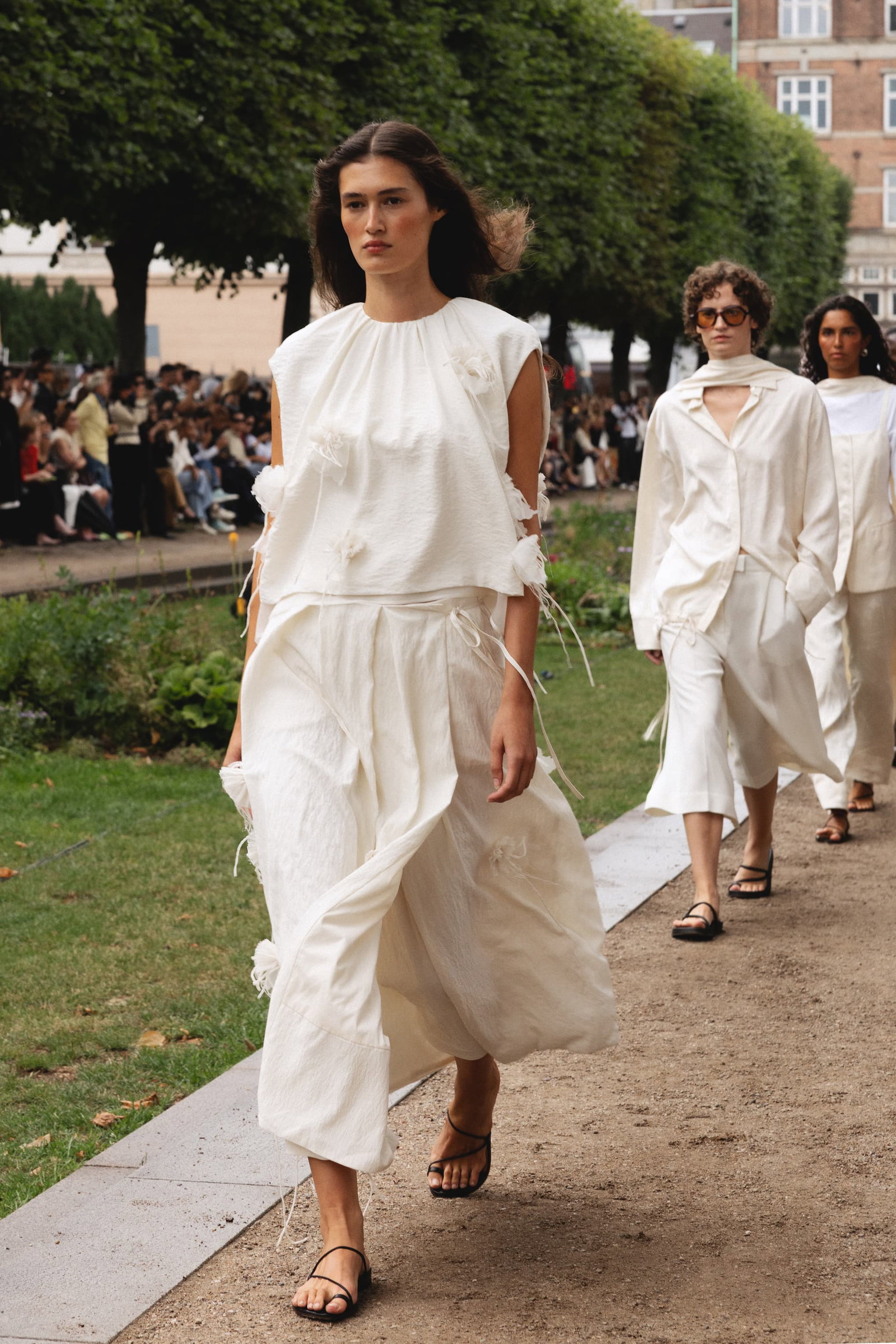 Emme Parsons shoes took to the runway at Copenhagen Fashion Week, completing the looks in MKDT Studio’s Spring/Summer 2027 collection