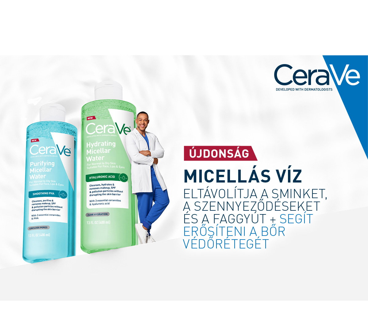 Figyelmesség a CeraVe márkától a tiszta arcbőr érdekében