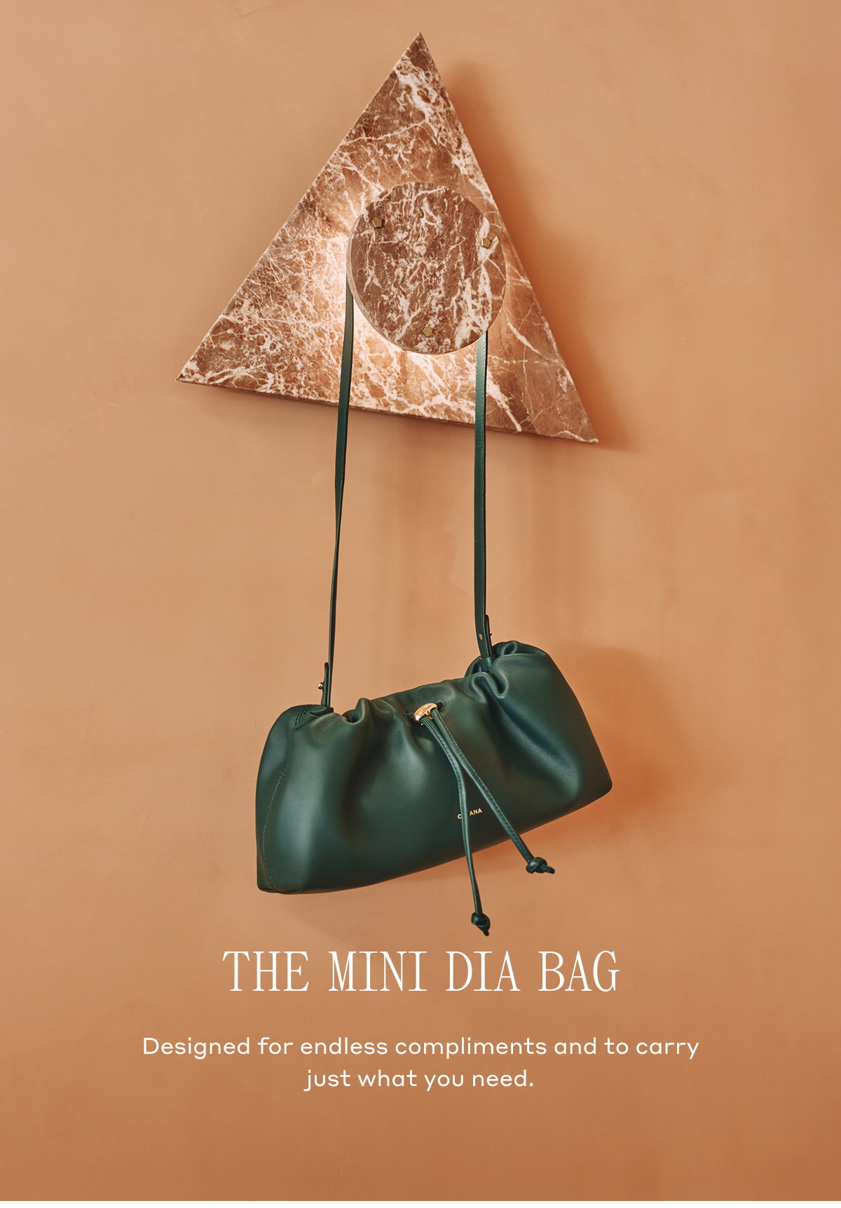 THE MINI DIA BAG Designed for endless compliments and to carry just what you need.