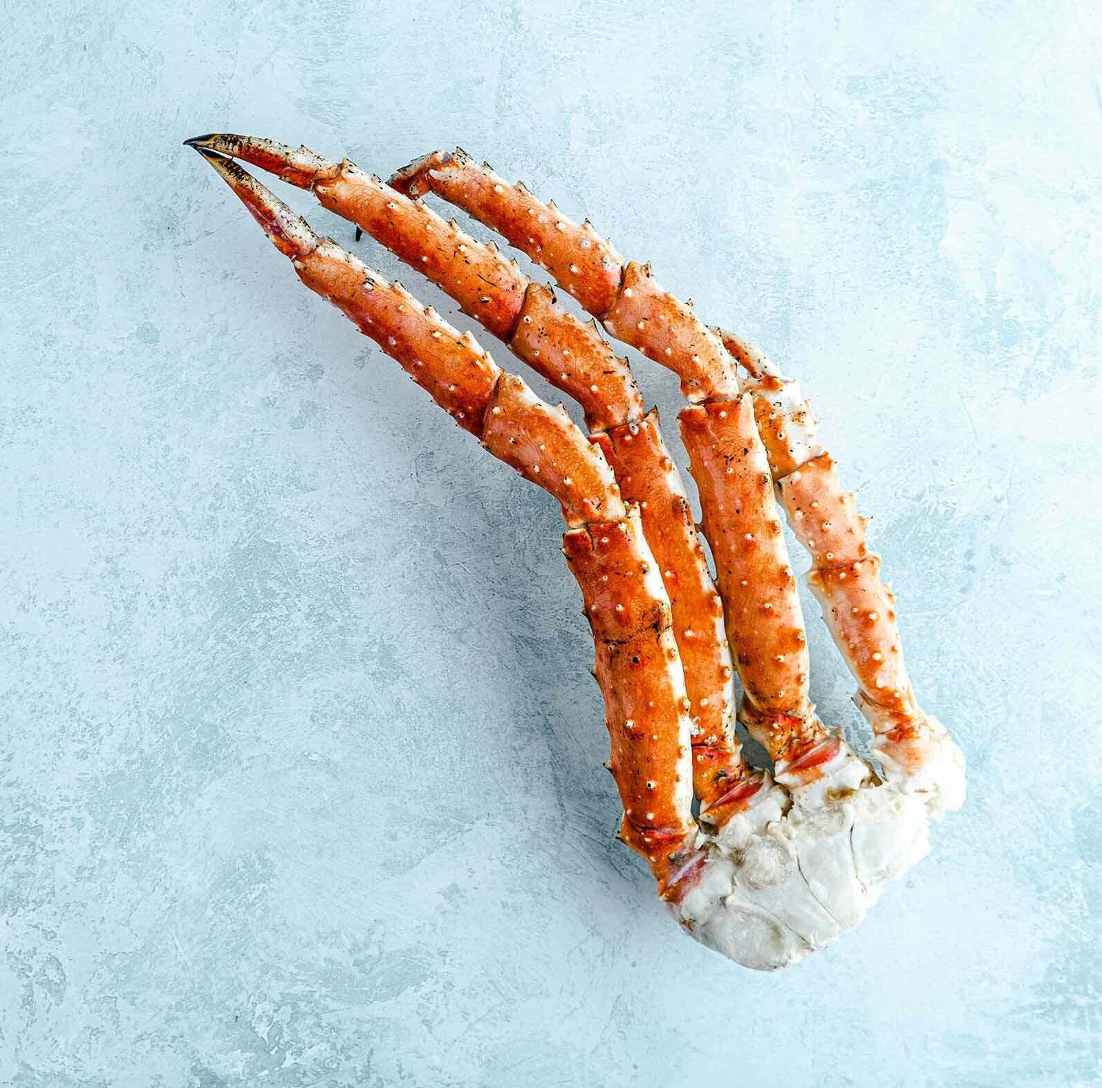 Image of Wild Norwegian King Crab Cluster - Cooked