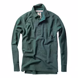 Long Sleeve Vintage Pique Polo