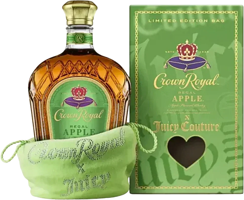 Image of Crown Royal x Juicy Couture Apple Flavor Limited Edition Bag