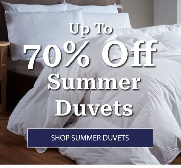 Up to 70% Off Summer Duvets
