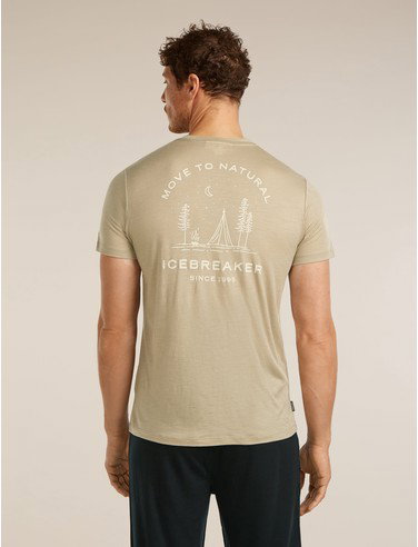 Men's Merino 150 Tech Lite Short Sleeve Tee Peaceful Pass - Flagstone / L