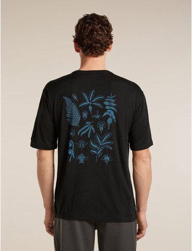 Men's Merino 150 Tech Lite Short Sleeve Relaxed Tee Fern Study - Black / L